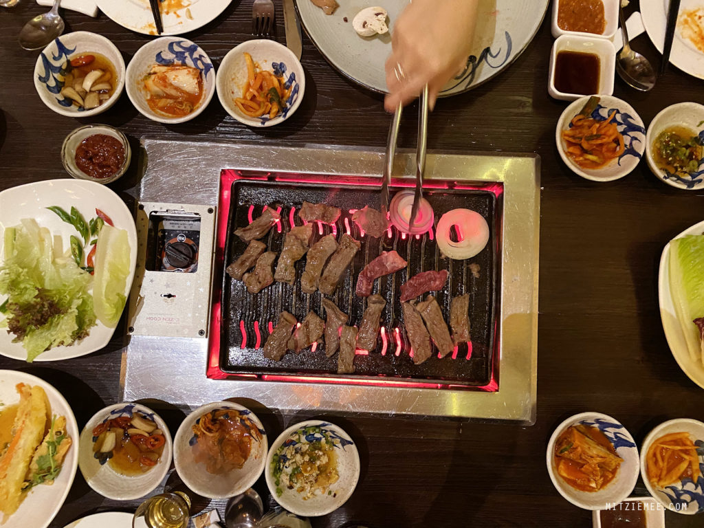 Korean BBQ Kväll på Sonamu, koreansk restaurang i Dubai