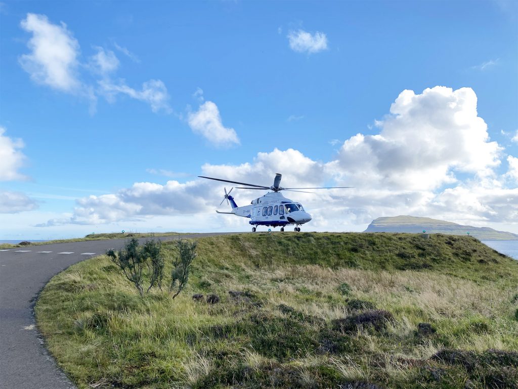 Helikopter från Tórshavn till Svínoy, Färöarna Blogg