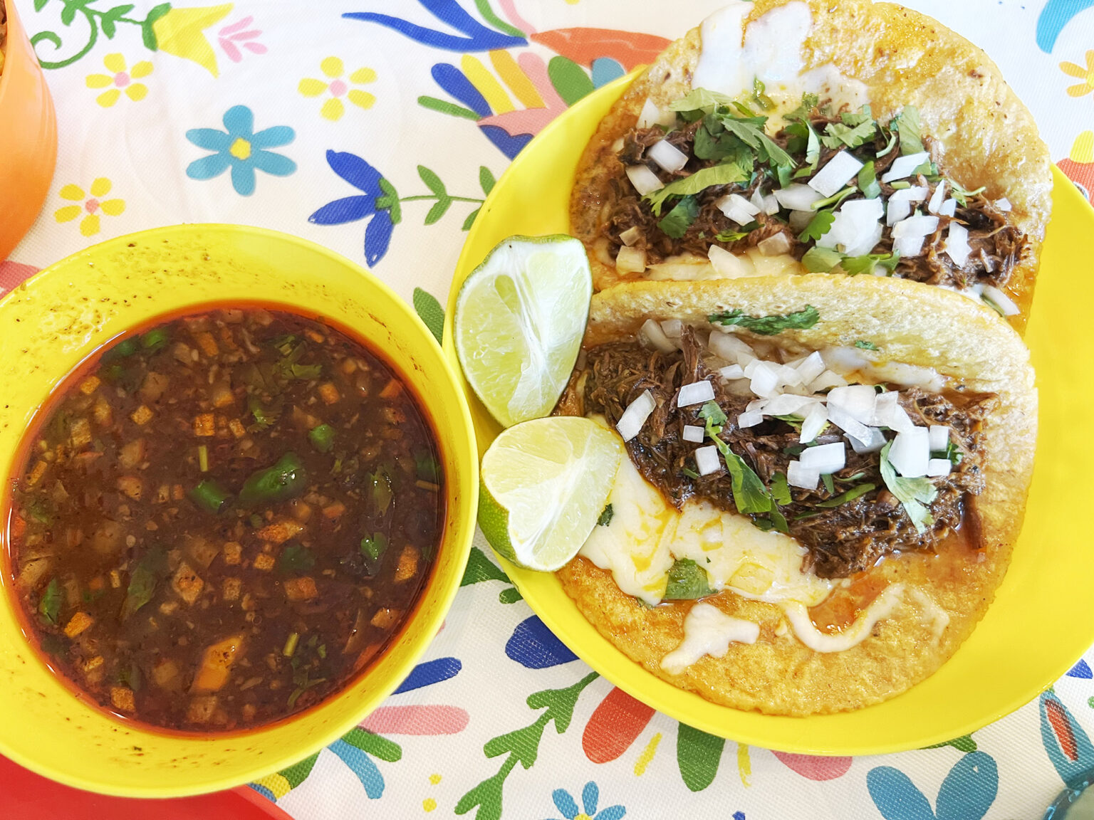 Birria Tacos på Chofi Taco i Union City New Jersey Blogg Mitzie Mee