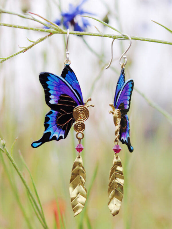 Fjärilsörhängen Sienna - Jewelry Art by Mim - Handgjorda smycken - Mitzie Mee Shop