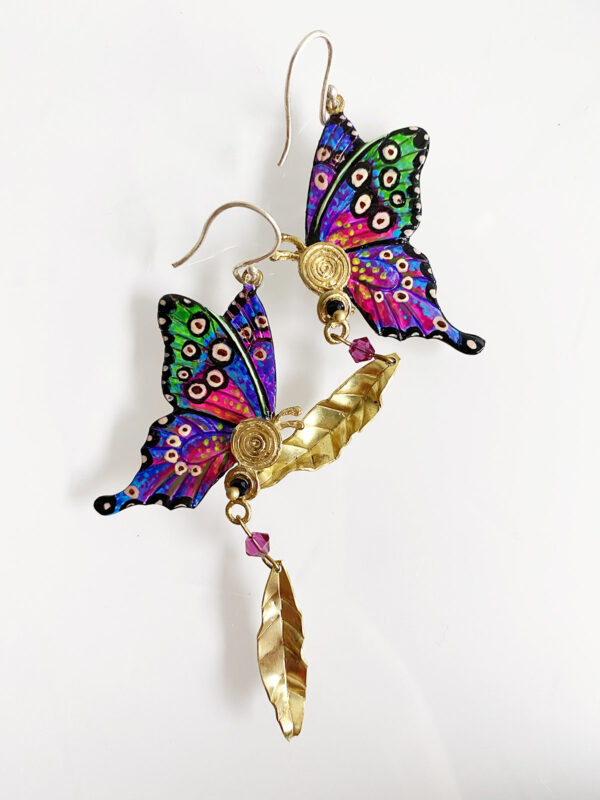 Fjärilsörhängen Barcelona - Jewelry Art by Mim - Handgjorda smycken - Mitzie Mee Shop