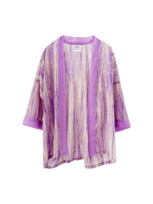 Chiffon Short Robe - Shades of Purple - (h)-A.N.D. - Mitzie Mee Shop EU