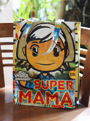 Super Mama Tote från Bali - Recycled Rice Bags - Mitzie Mee Shop