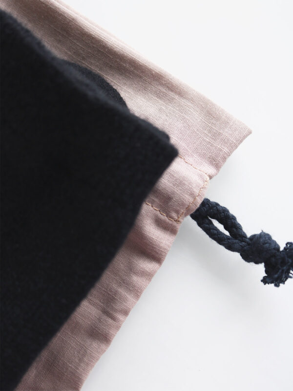 Cashmere Socks Unisex - Black Rib Knit - Gobi - Mitzie Mee Shop