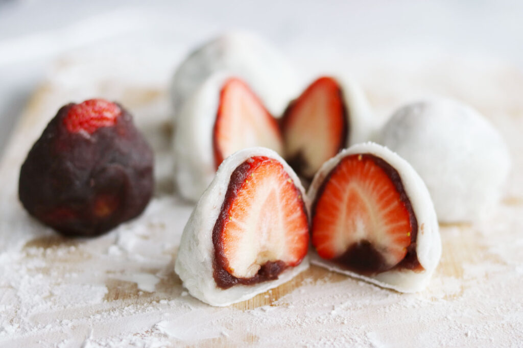 Ichigo Daifuku – Mochi med färska jordgubbar