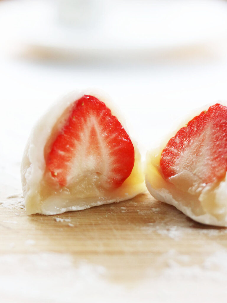 Ichigo Daifuku – Mochi med färska jordgubbar